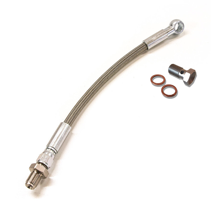 Braided Oil Turbo Feeds for CA18DET / SR20DET (Flexible Aviation Grade)